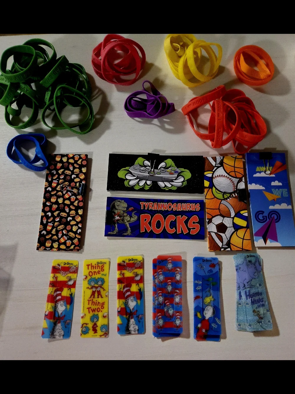 Massive School & Party Favor Bundle-Dr. Seuss Pencils, Bookmarks & Bracelets